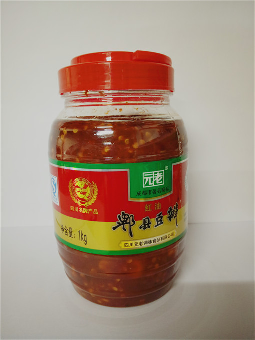 元老郫县红油豆瓣酱1kg